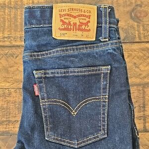Levi's Blue Skinny Jeans with Vintage Fading